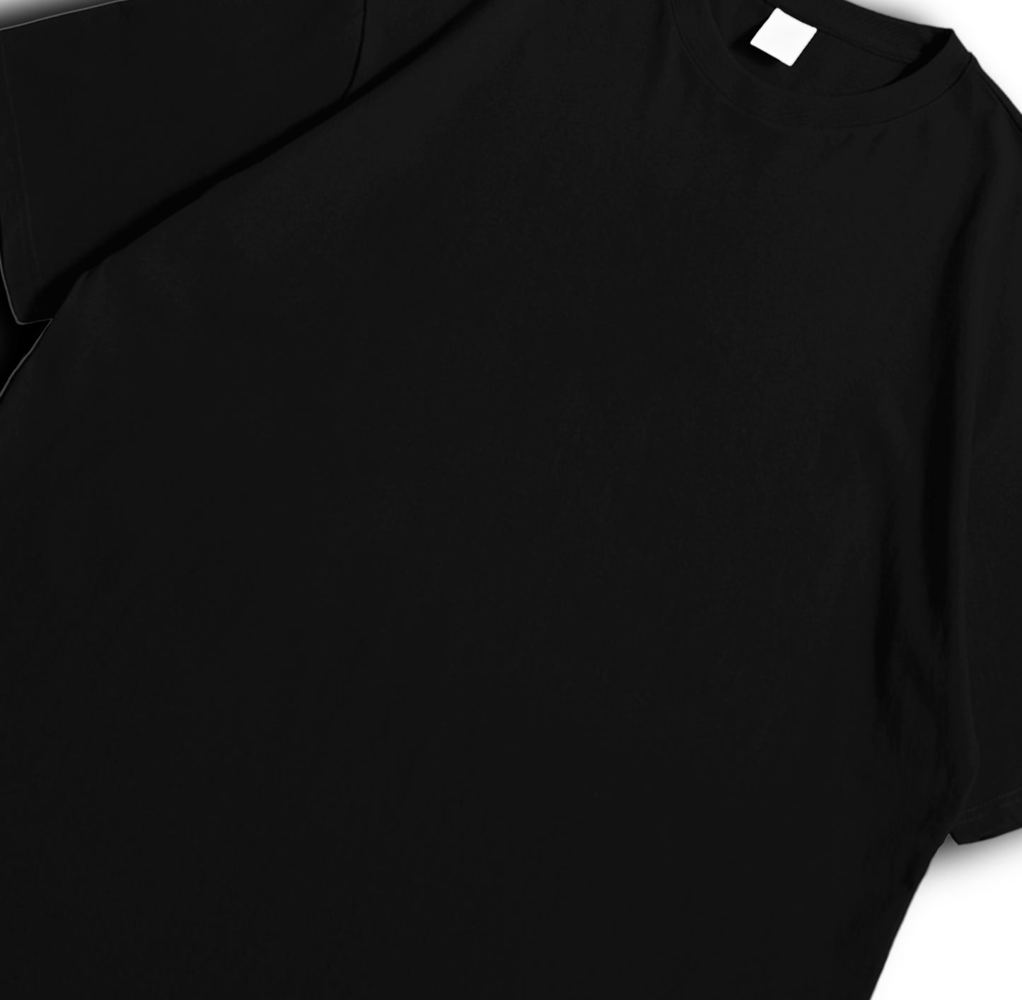 FASHIONCALIBER PLAIN BLACK OVERSIZE PREMIUM TEES (UNISEX)